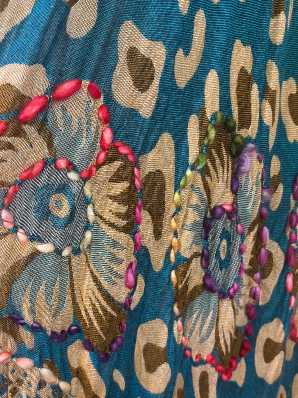 Raj Boho Embroidered Long Vest - Picture 4 of 6
